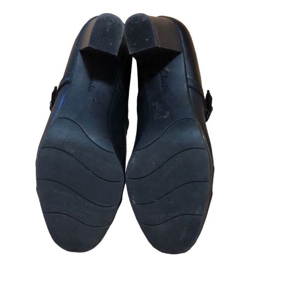Womans Clarks Shoes Heels size 9 Black - Picture 3 of 4